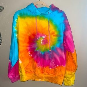 Tie dye hoodie, size Medium!